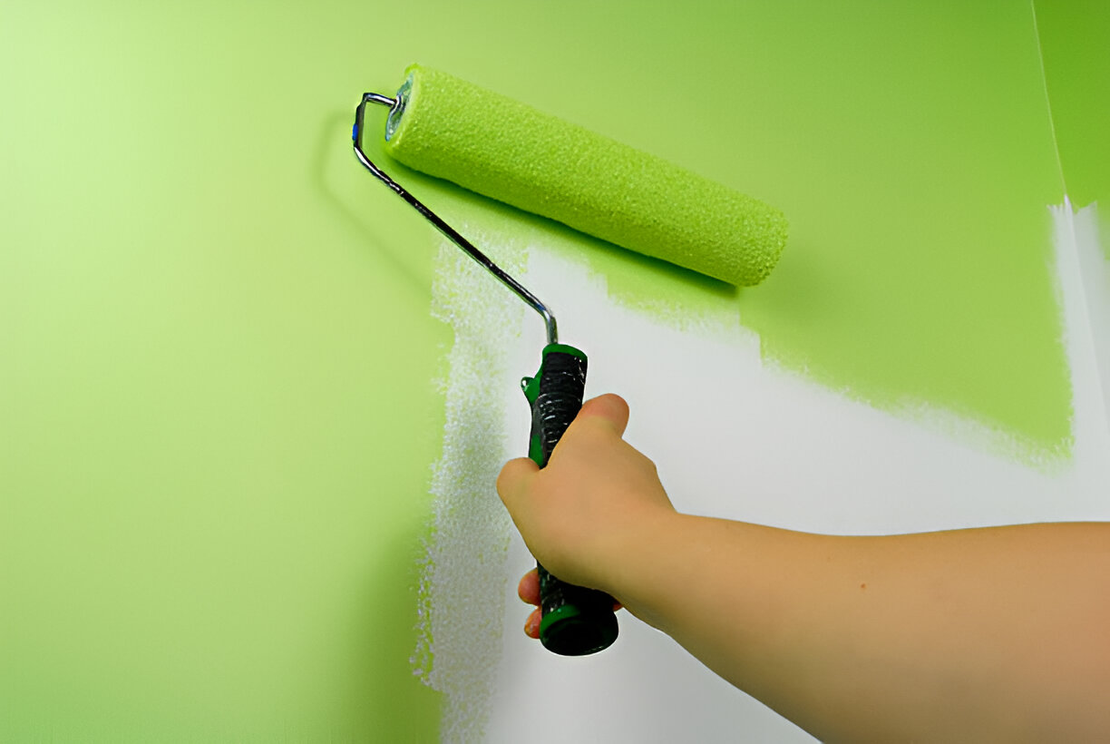 Applying Green Interior Paint