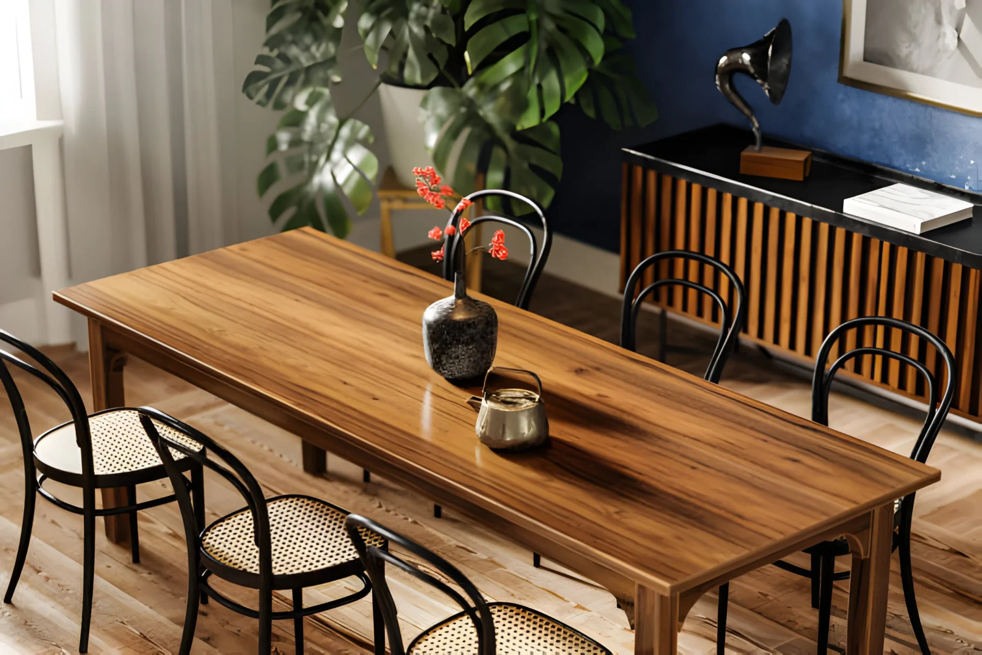 Modern Timber dining table