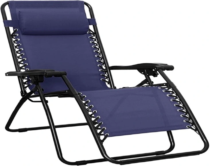Patio Zero Gravity Lounge Chair with Pillow